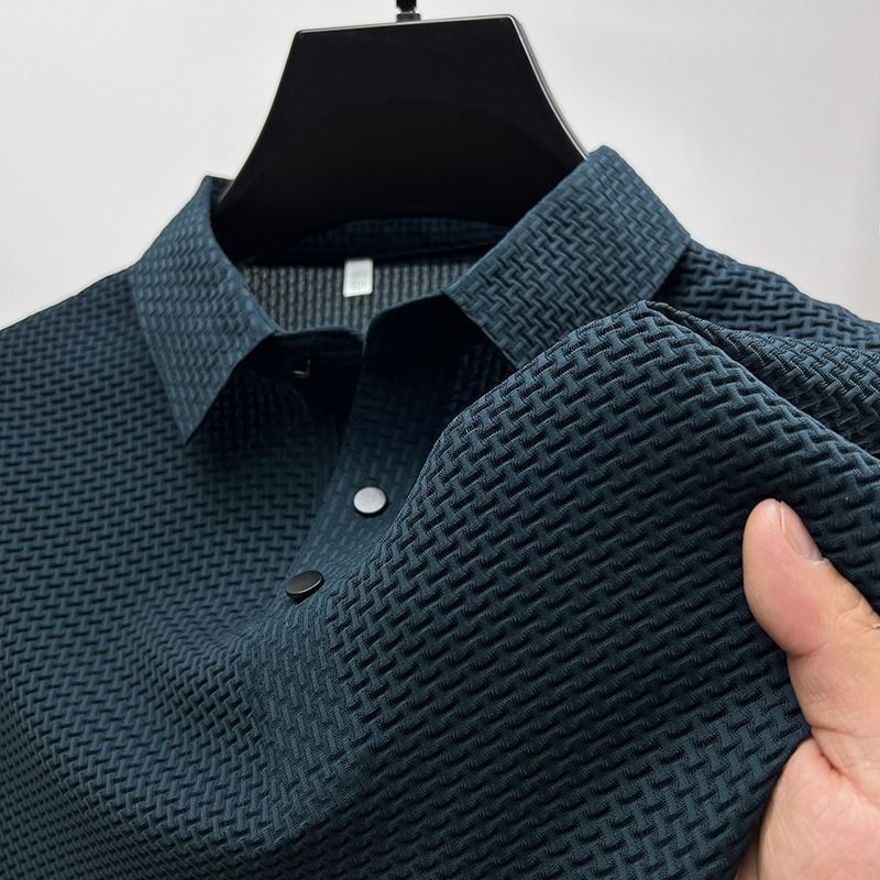 Ademend zomershirt met V-hals van mesh - Afbeelding 8