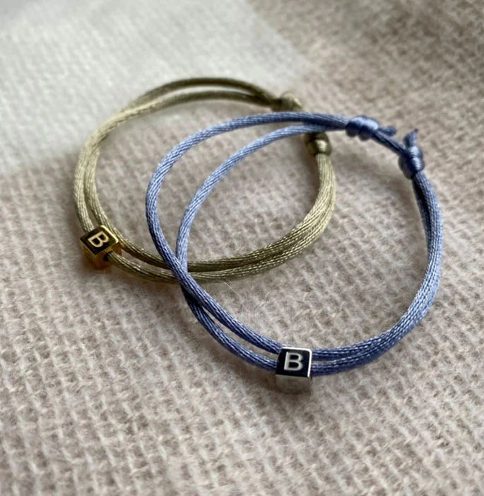Armband cube letter goud - Afbeelding 8