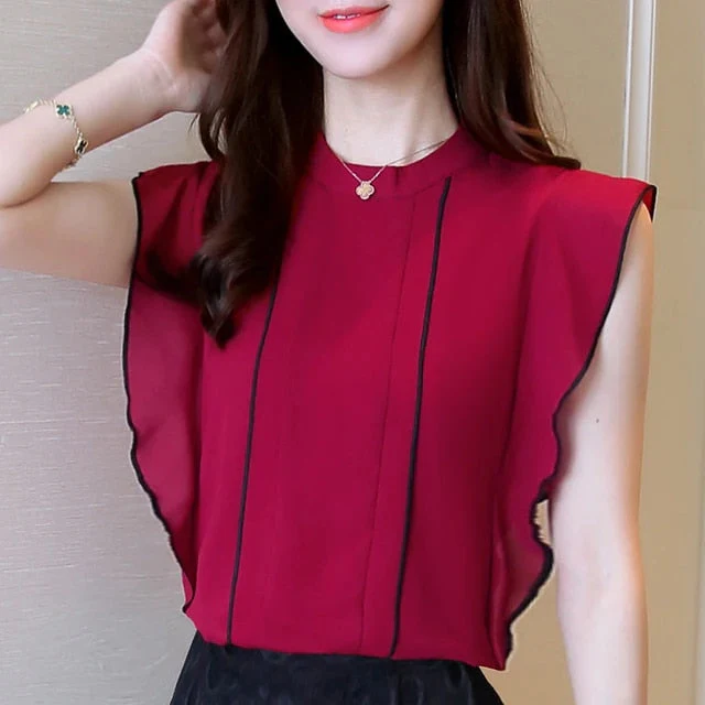 Chiffon blouse voor dames - Afbeelding 5