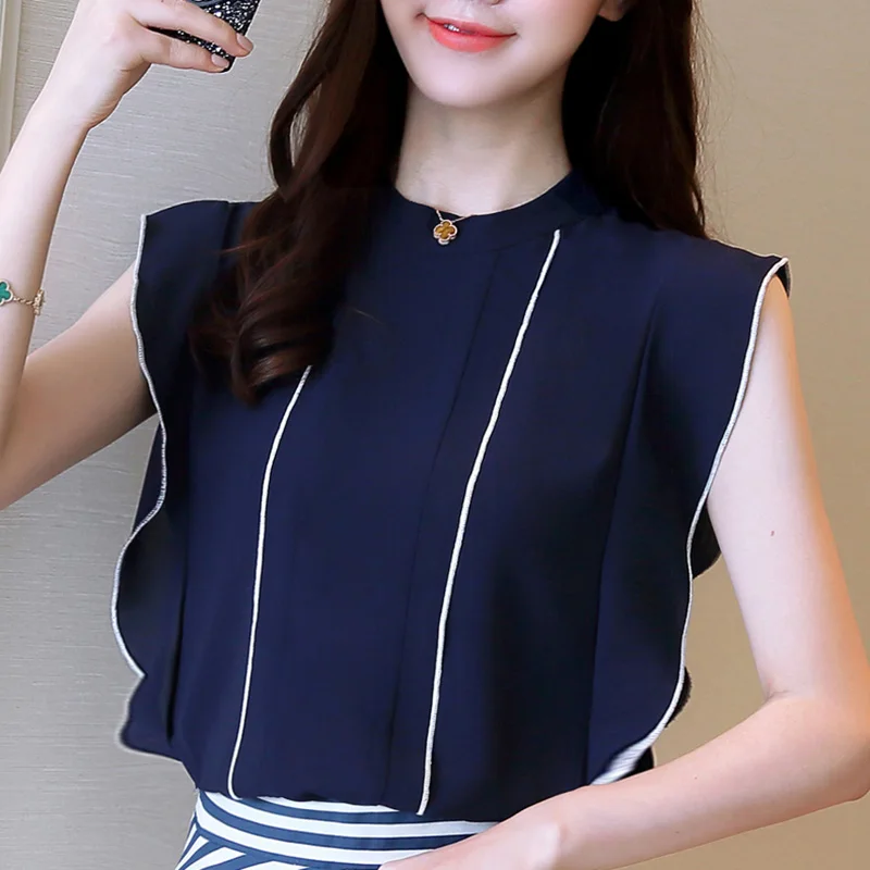 Chiffon blouse voor dames - Afbeelding 4