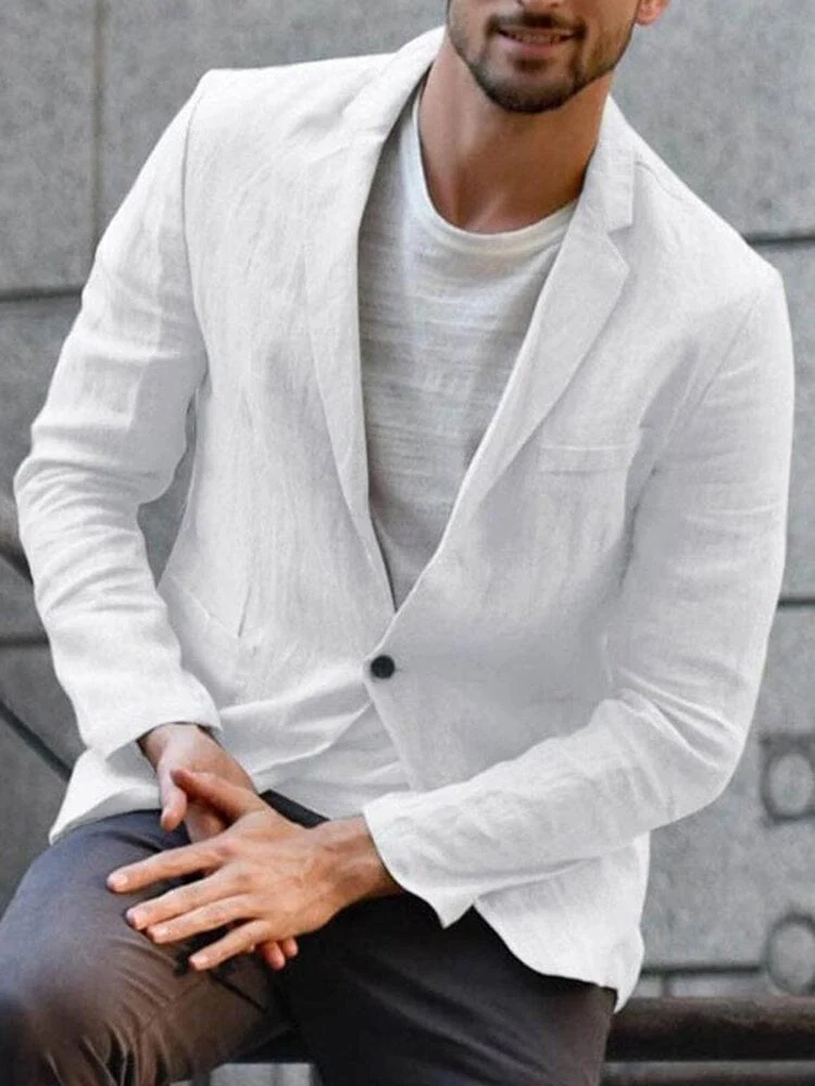 Casual Zachte Katoenen Blazer - Afbeelding 7