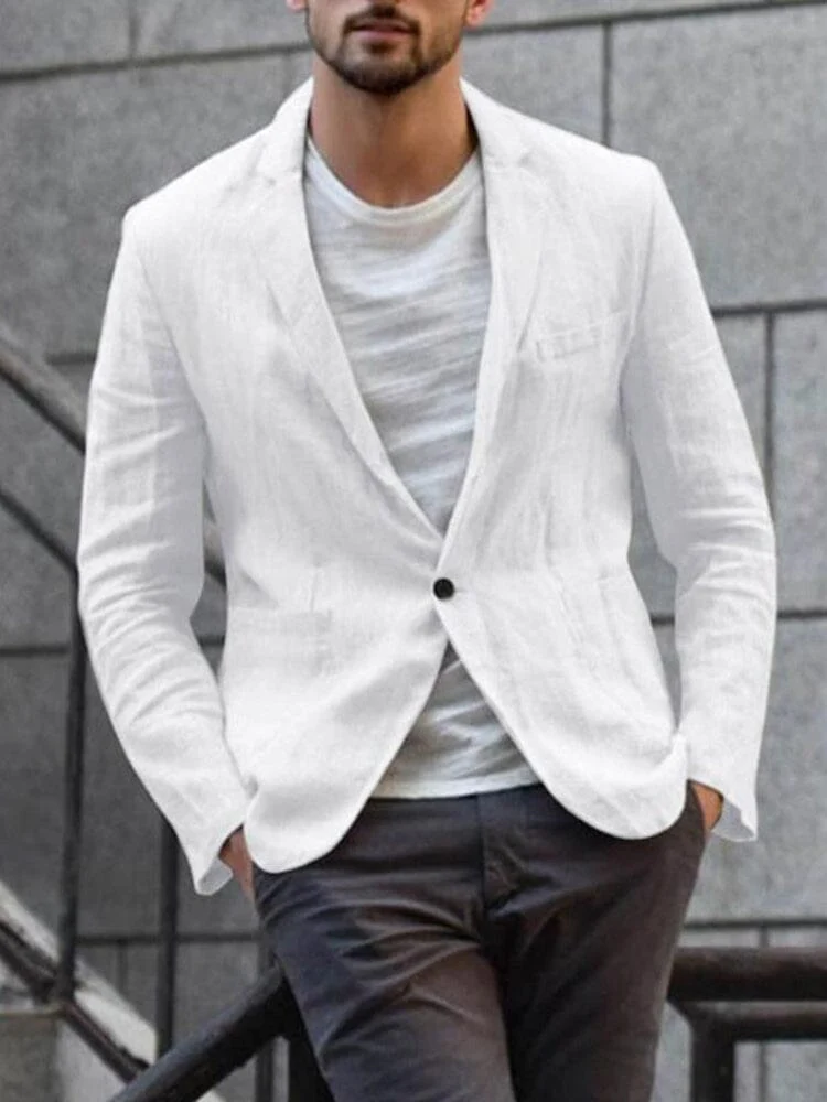 Casual Zachte Katoenen Blazer - Afbeelding 6
