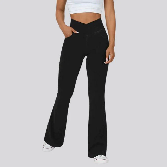 Azura | Hoge getailleerde flare legging - Afbeelding 4