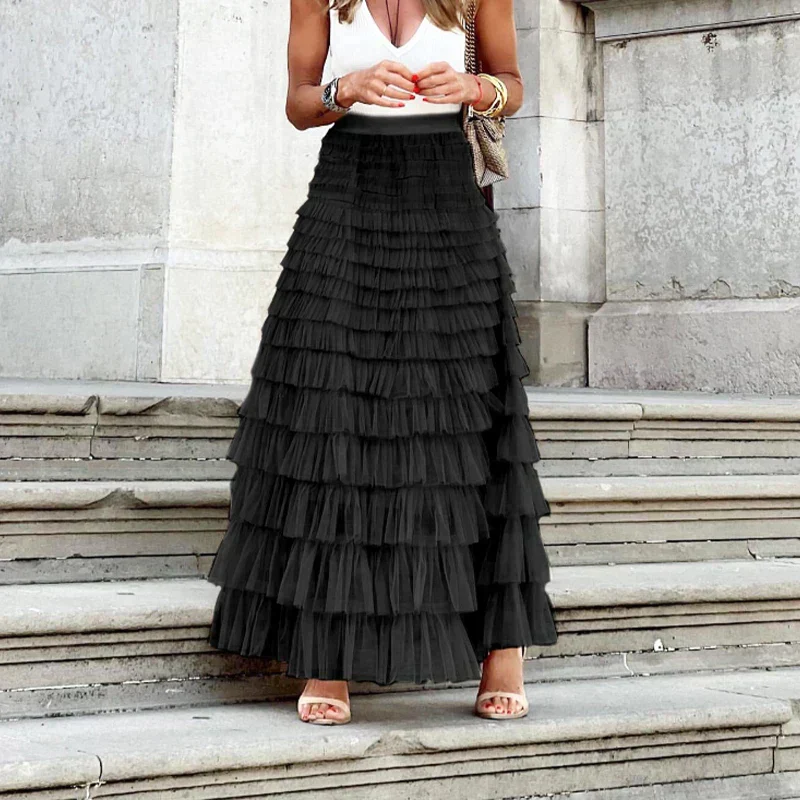 Elegante gelaagde rok - Afbeelding 3