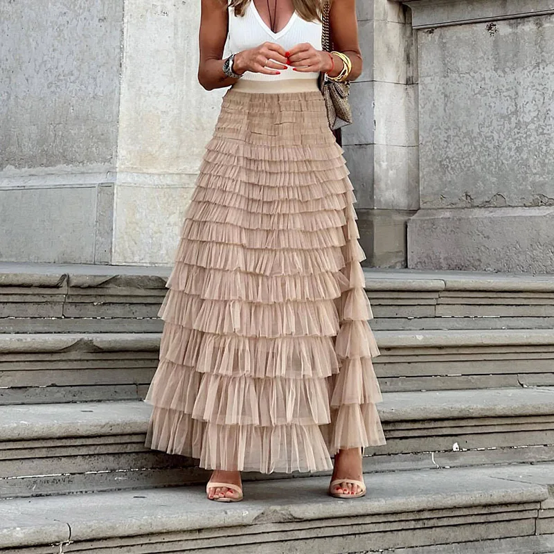 Elegante gelaagde rok - Afbeelding 8