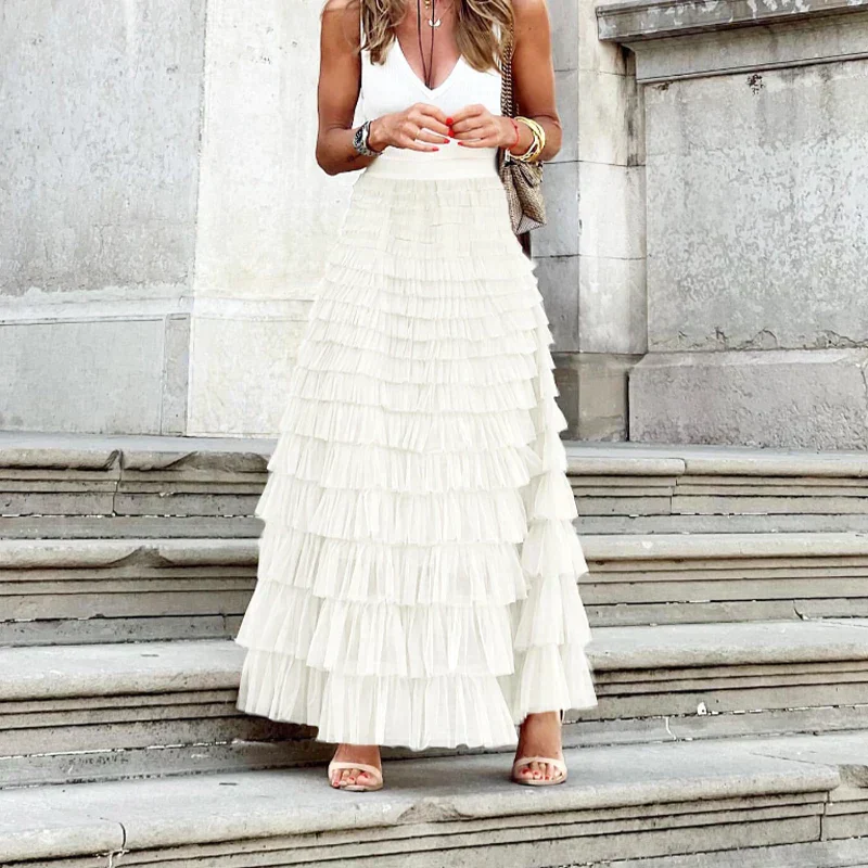 Elegante gelaagde rok - Afbeelding 5