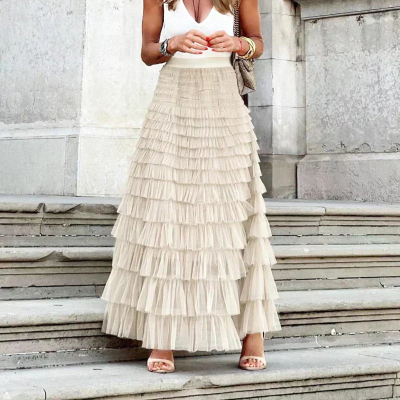 Elegante gelaagde rok - Afbeelding 7